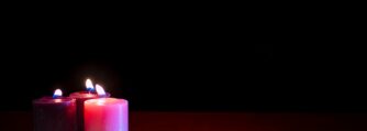 Candles with dark background